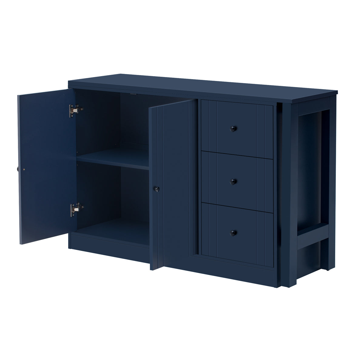 variant-group:rf-n711p334768v|Roomfitters Extendable Sideboard Buffet Cabinet with Storage, Multifunctional Console Table for Dining Room, Navy Blue
