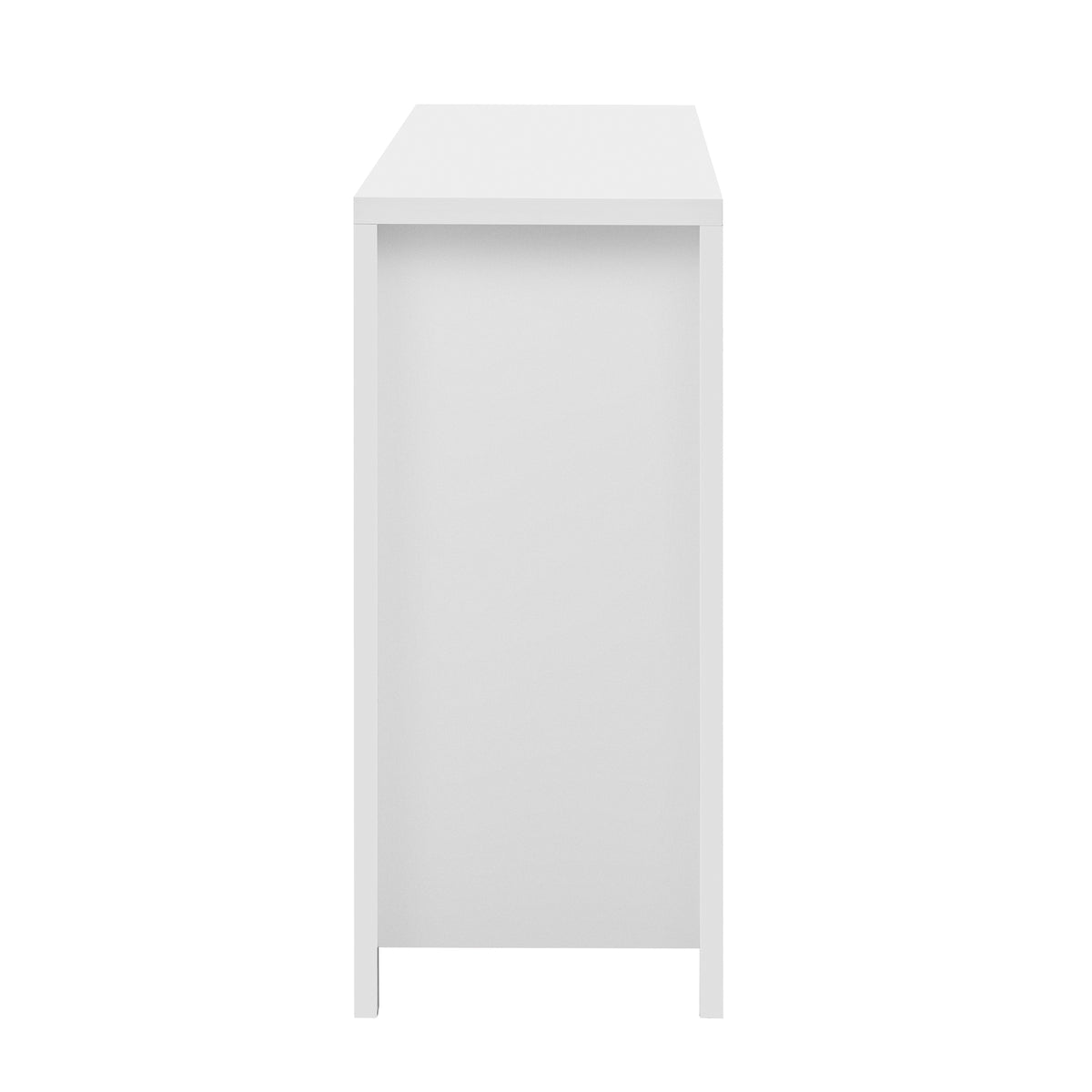 variant-group:rf-n711p269068k|Roomfitters Modern Sideboard Cabinet, Wave Pattern Storage Buffet with Adjustable Shelves, Accent Console, White