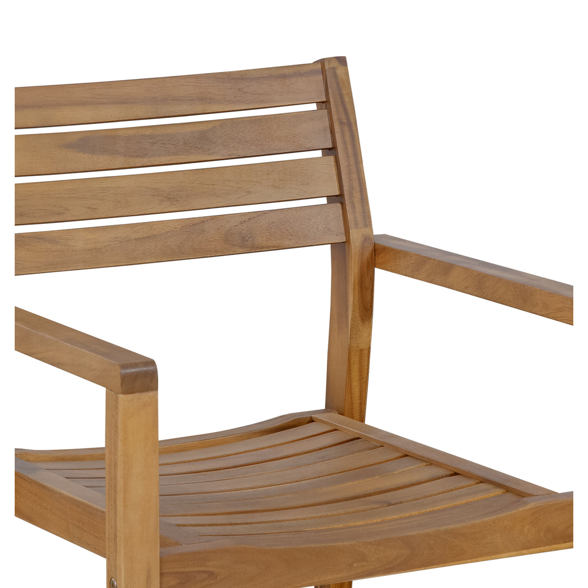variant-group:rf-n711wy000477aao|Roomfitters Farmhouse 5-Piece Outdoor Dining Set for 4, 59-Inch Rectangular Table, Umbrella Hole, Natural Wood Patio
