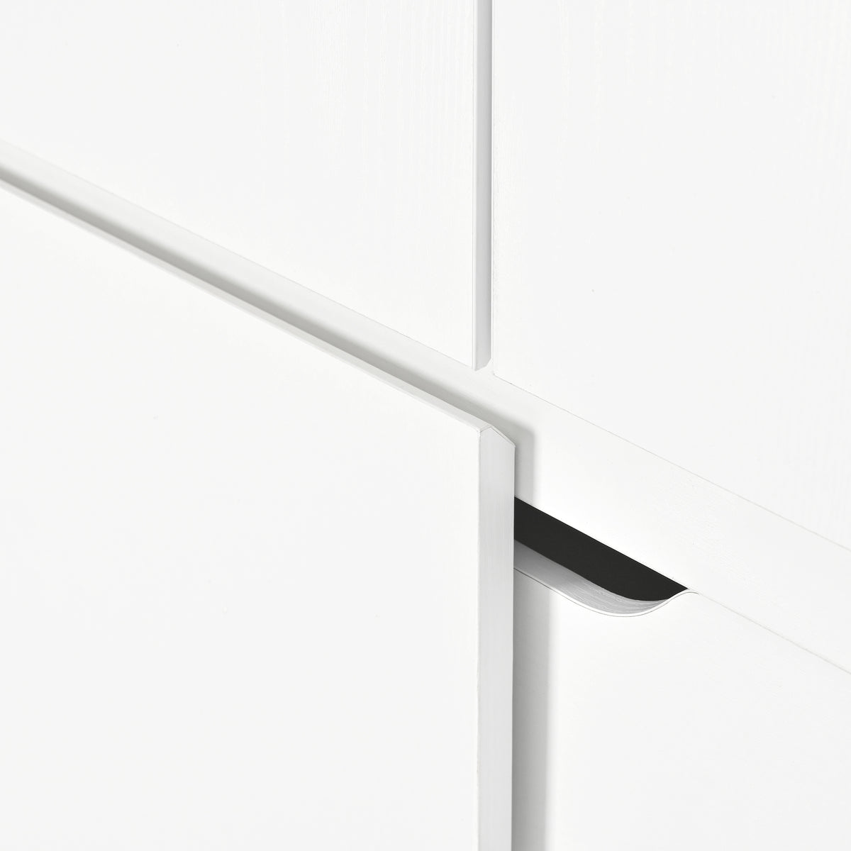 variant-group:rf-n707s000021w|Roomfitters 72" Tall Farmhouse Kitchen Pantry Cabinet with Curved Profile & 8 Door Shelves, White