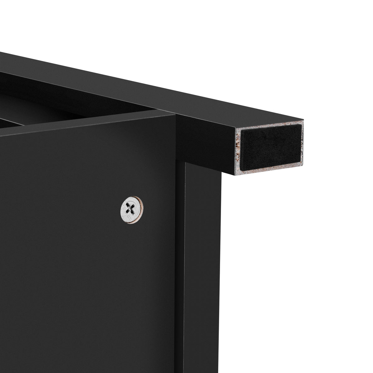 variant-group:rf-n711p347377b|Roomfitters 55.1" Storage Cabinet with 4 Drawers and Sliding Barn Doors, Farmhouse Sideboard Buffet for Kitchen & Dining, Black