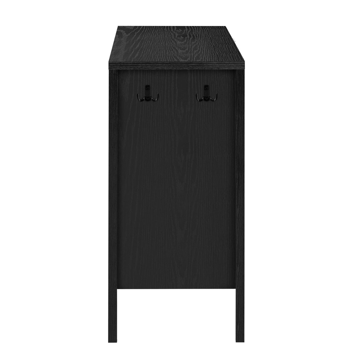 variant-group:rf-n711p345172b|Roomfitters Sideboard Buffet Cabinet with 3 Drawers, 2 Door Mid-century Fluted Accent Storage for Kitchen & Dining, Black