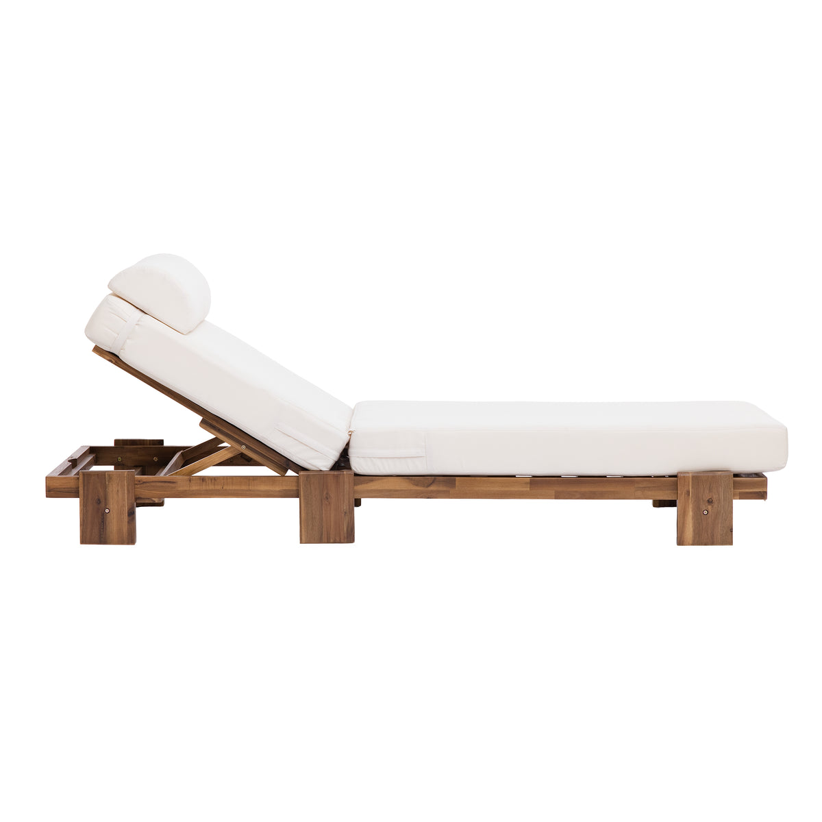 variant-group:rf-n711wy000473aaa|Roomfitters 78.8" Outdoor Patio Chaise Lounge Chair with Adjustable Backrest and Side Table for Poolside & Garden, Beige