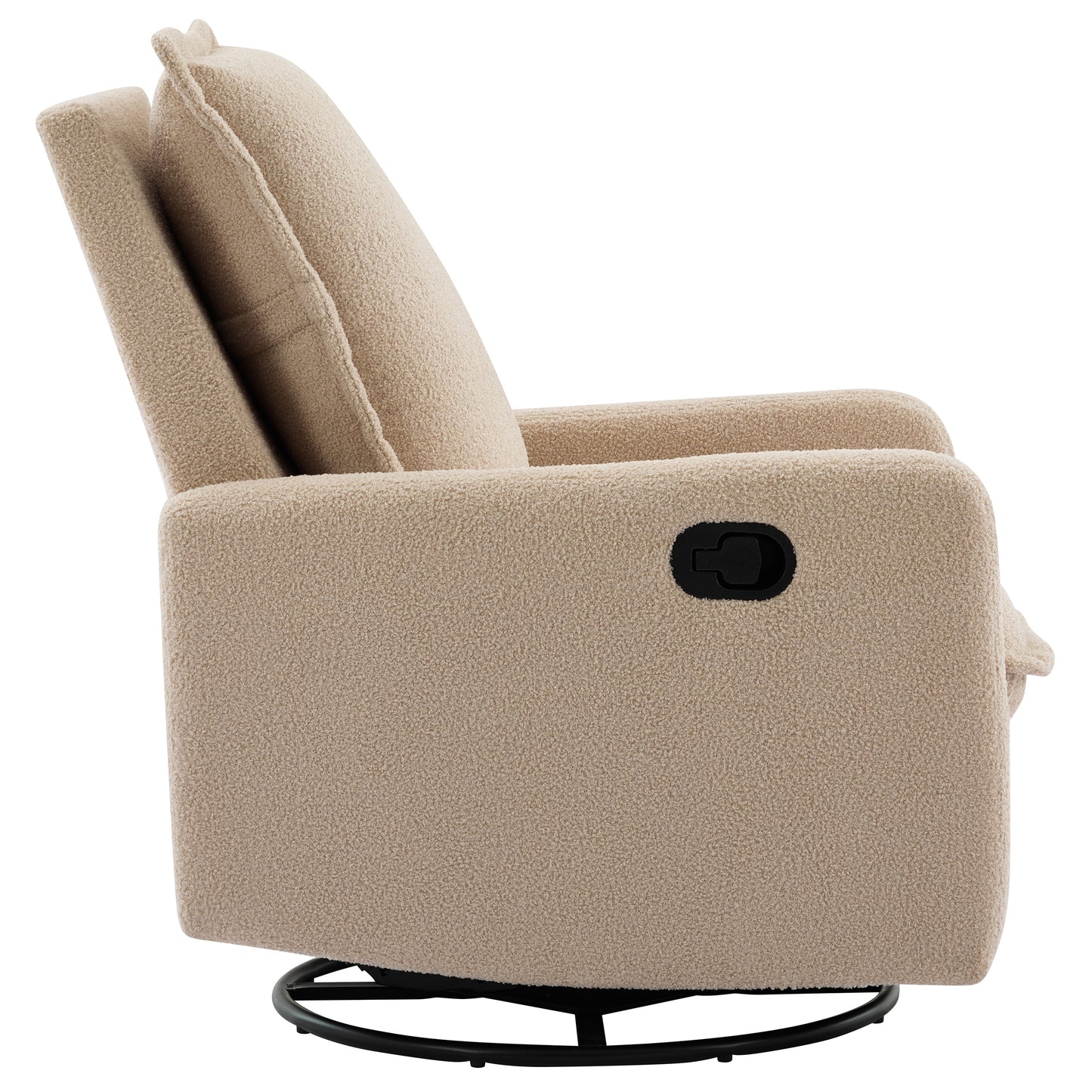 variant-group:rf-n701p348238o|Roomfitters Swivel Rocker Recliner Chair, Glider Rocking Armchair, Teddy Fleece Nursery Reclining Lounge Accent Chair, Oatmeal