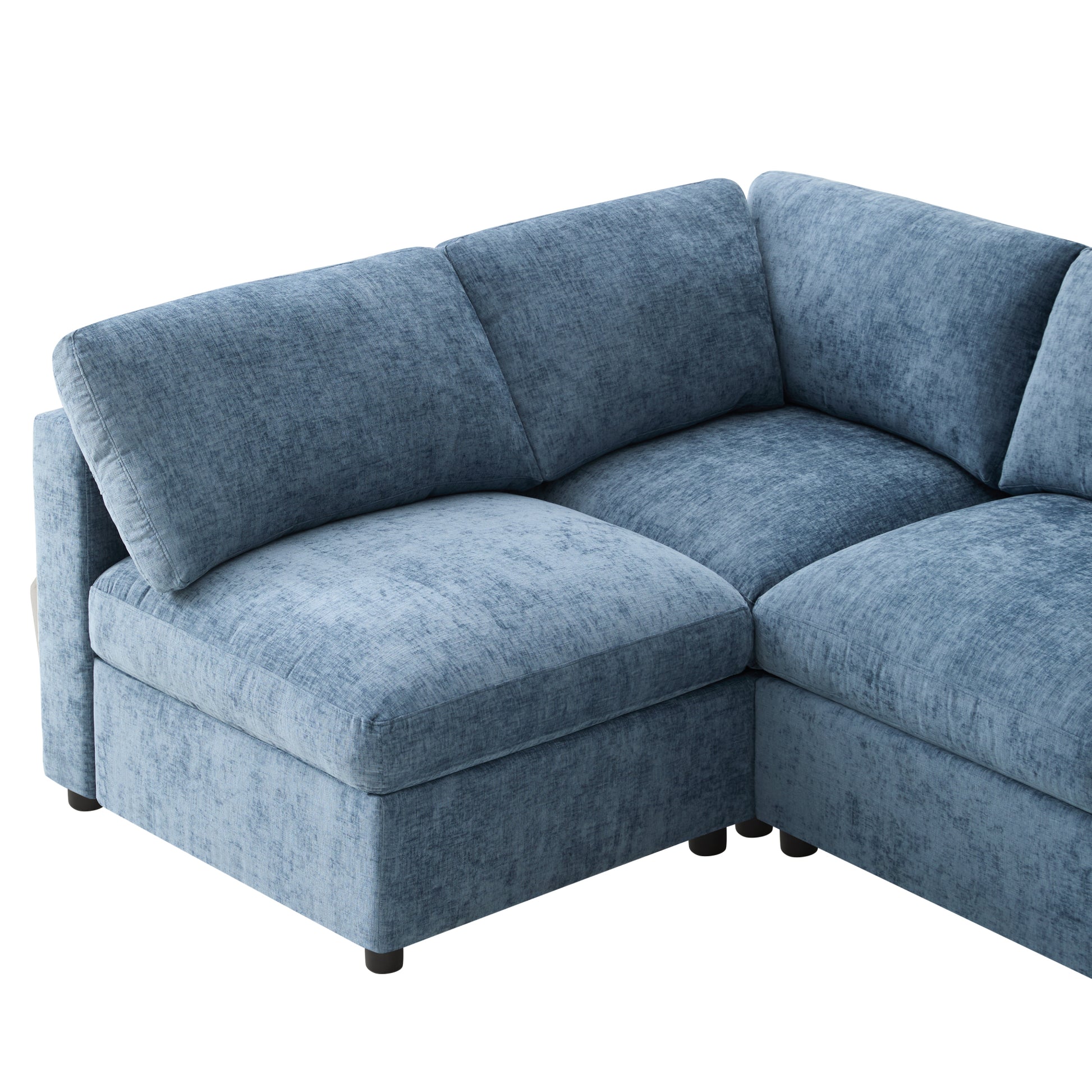 variant-group:rf-n723s9792k|Roomfitters 129 Inch Oversized U-Shaped Modular Sectional Sofa, Large Upholstered Living Room Seating Couch Furniture, Blue