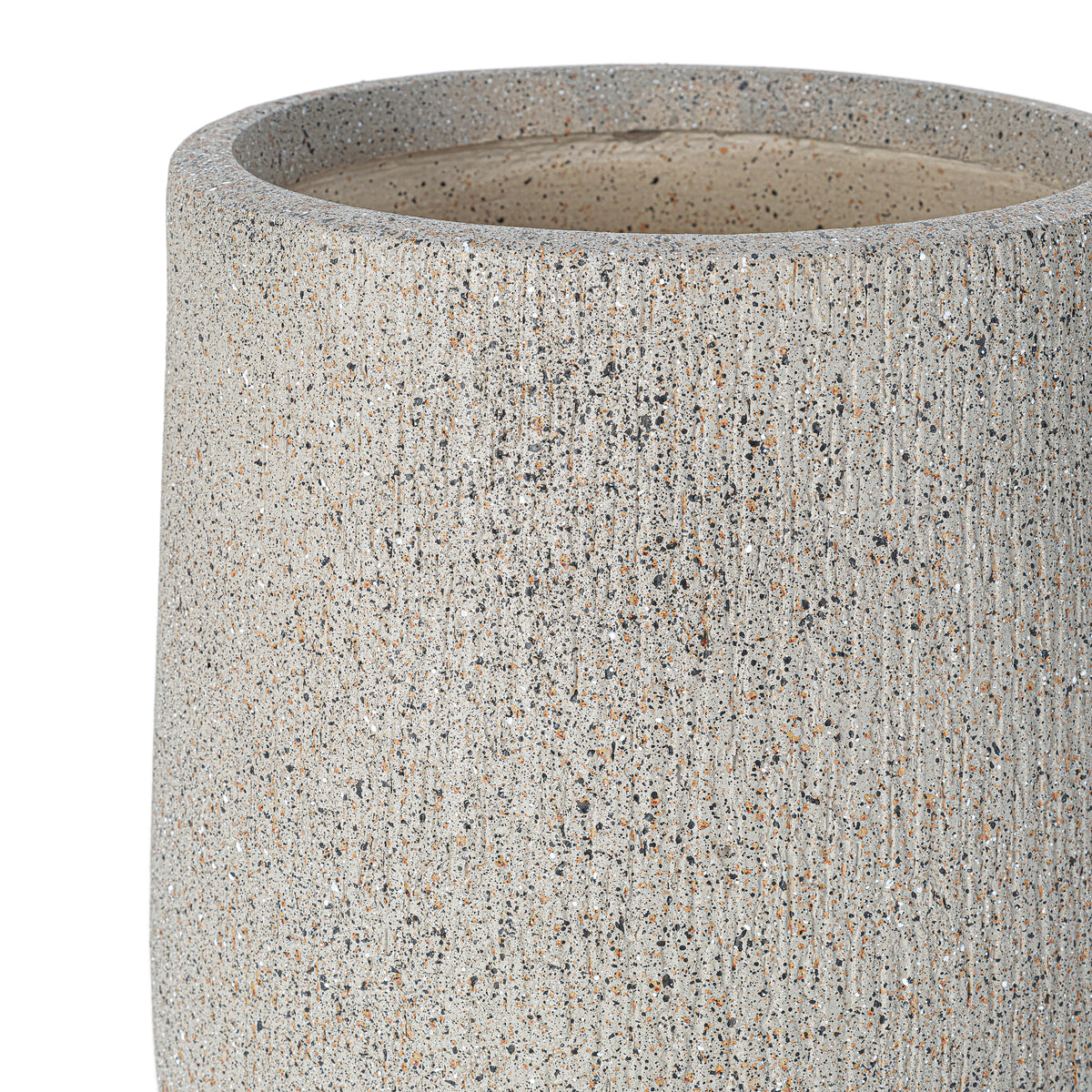 variant-group:rf-n711p406659e|Roomfitters Modern Egg-Shaped MGO Planter Set, 3-Piece Textured Faux Stone Flower Pots, Grey Patio Garden Urns