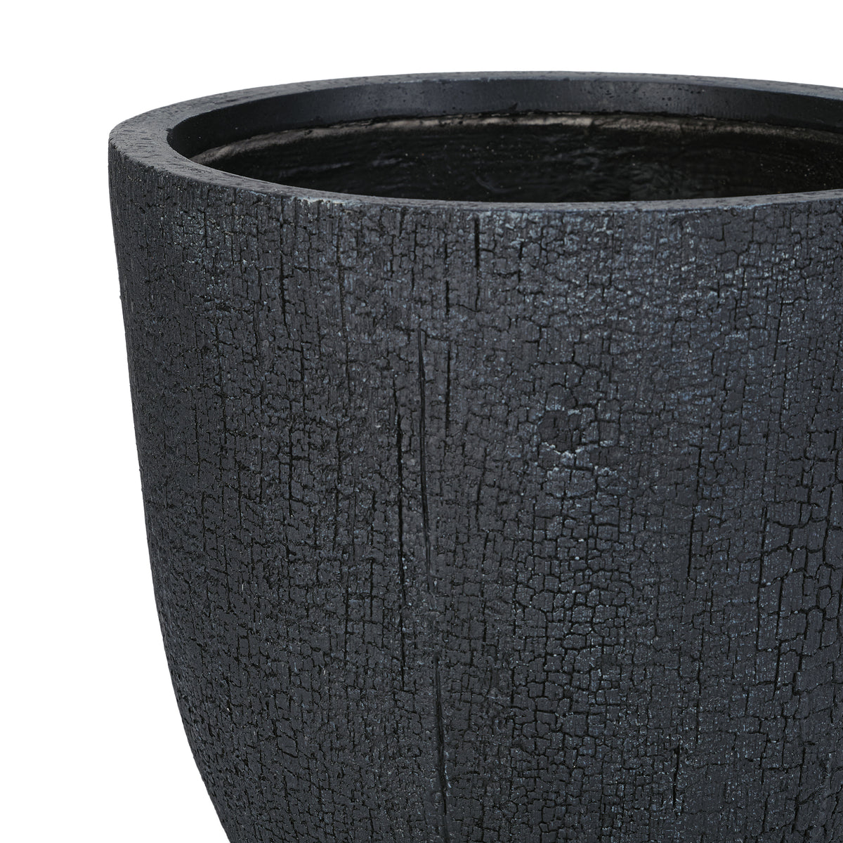 variant-group:rf-n711p406660b|Roomfitters Lightweight MGO Planter Set of 3, Round Weather Resistant Outdoor Indoor Flower Pots for Garden Patio, Black