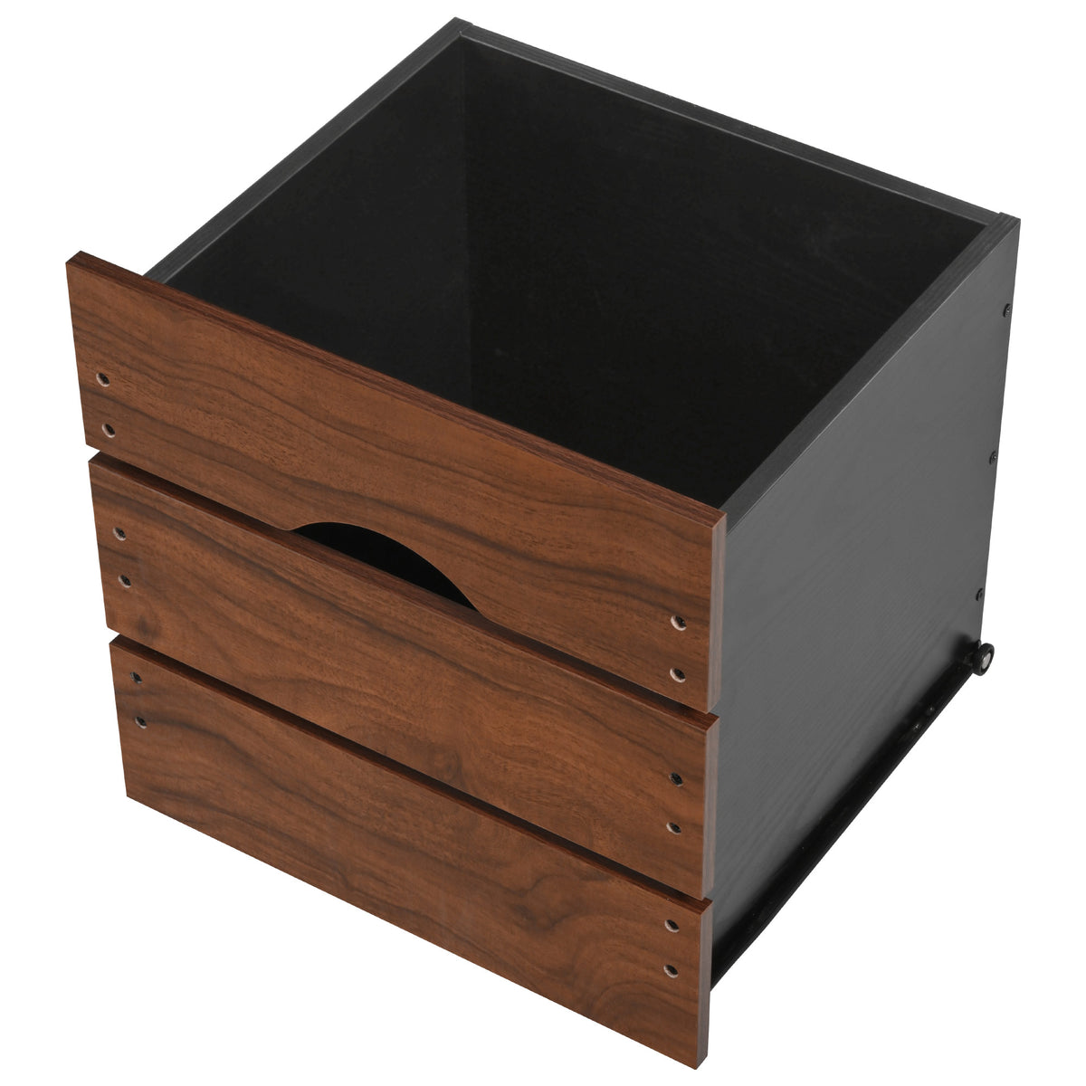 variant-group:rf-n707p349814b|Roomfitters 54" Farmhouse Kitchen Island with Drop Leaf, Power Outlet, Wine Rack, 2 Drawers, 2 Doors, Black