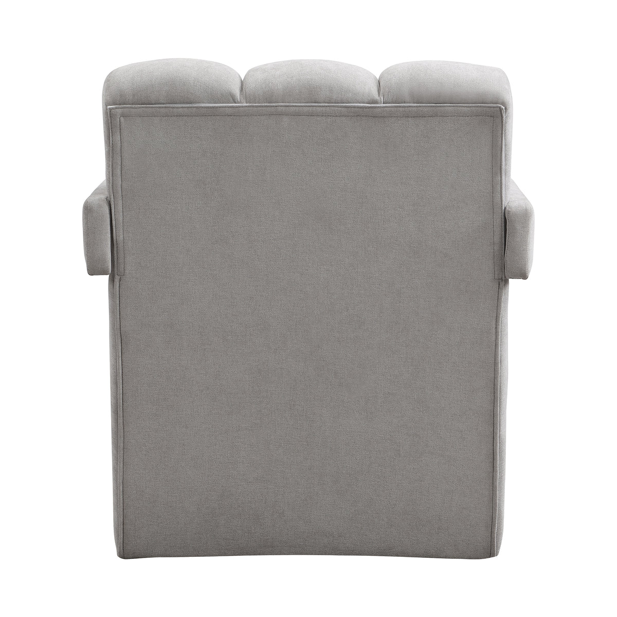 variant-group:rf-n724p256551e|Roomfitters Modern Minimalist Leisure Armchair with L-Shaped Armrests and Polyester Upholstery, Gray