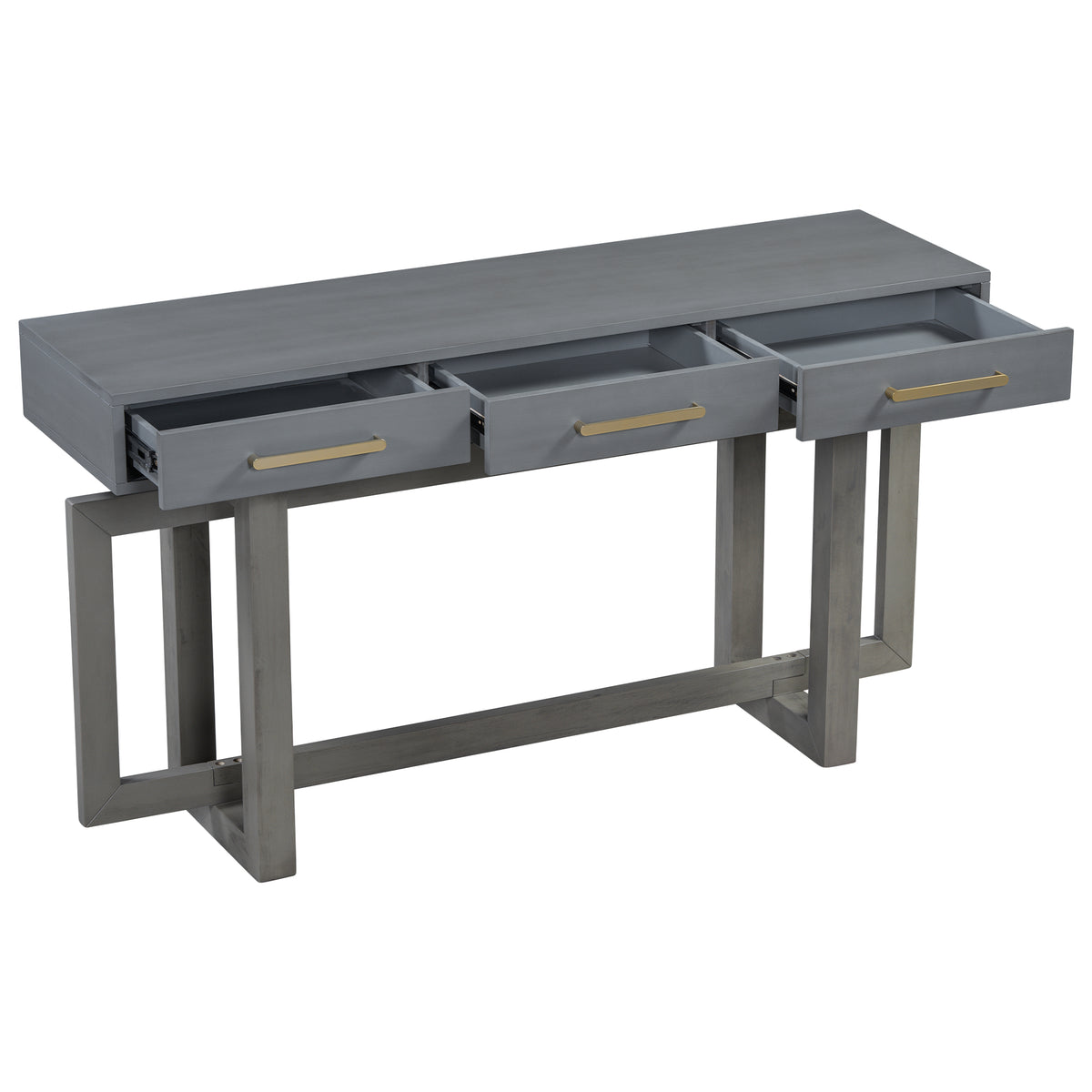 variant-group:rf-n711p175776e|Roomfitters Elegant Console Table with Three Drawers, Extra Long Entryway Table for Hallways, Living Rooms, or Foyers, Bringing Sophistication and Functionality, Antique Gray