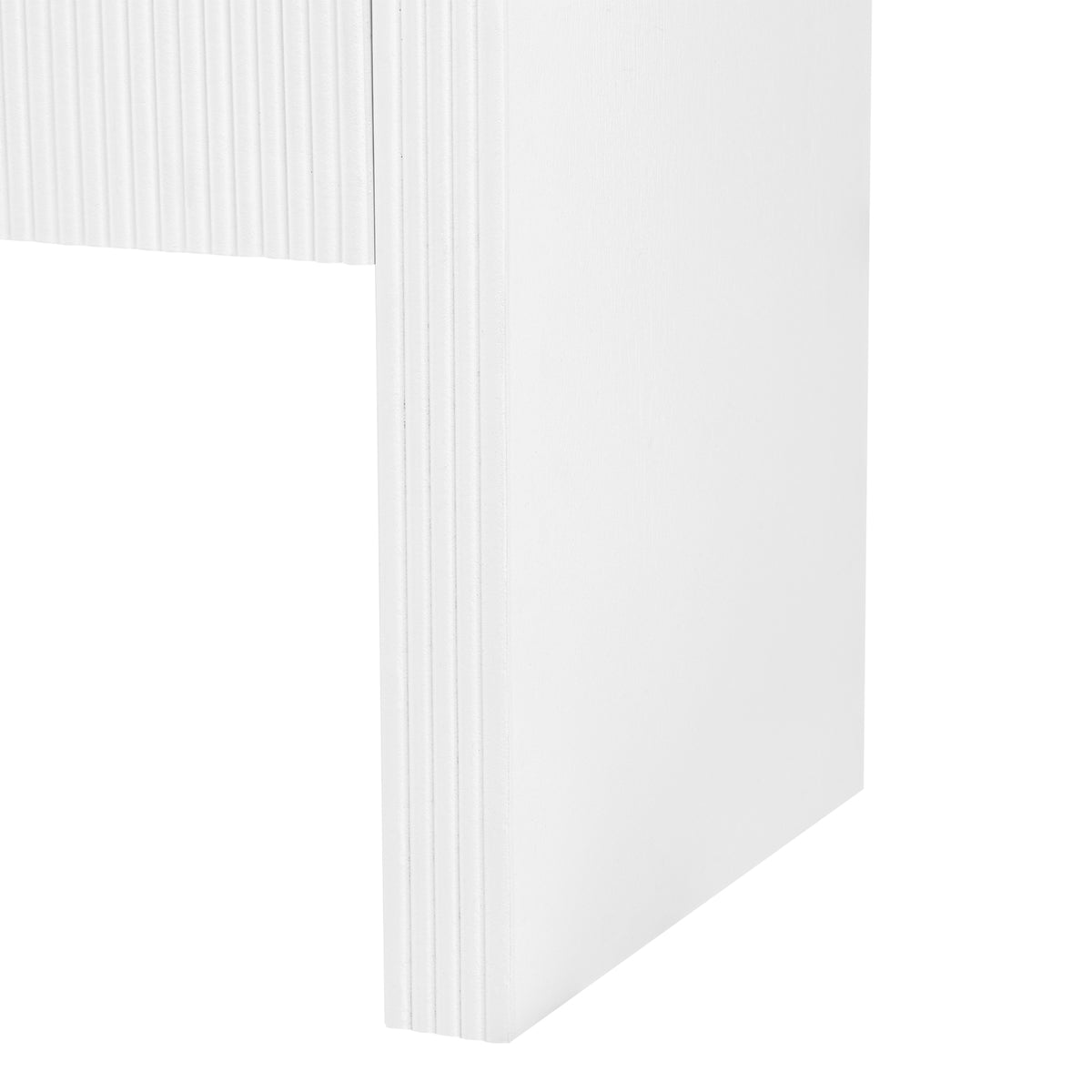 variant-group:rf-n711p415846k|Roomfitters Modern Rustic White Curved Wave Pattern Console Table with Adjustable Storage Shelf and Elegant Wooden Handles