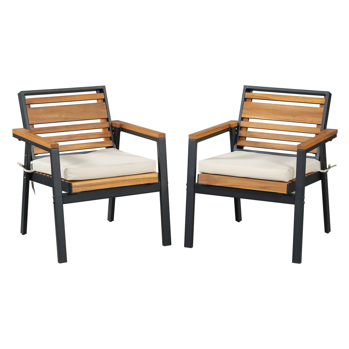 variant-group:rf-n704g201259a|Roomfitters Modern 7-Piece Patio Dining Set with Powder-Coated Iron Frame and Detachable Beige Cushions