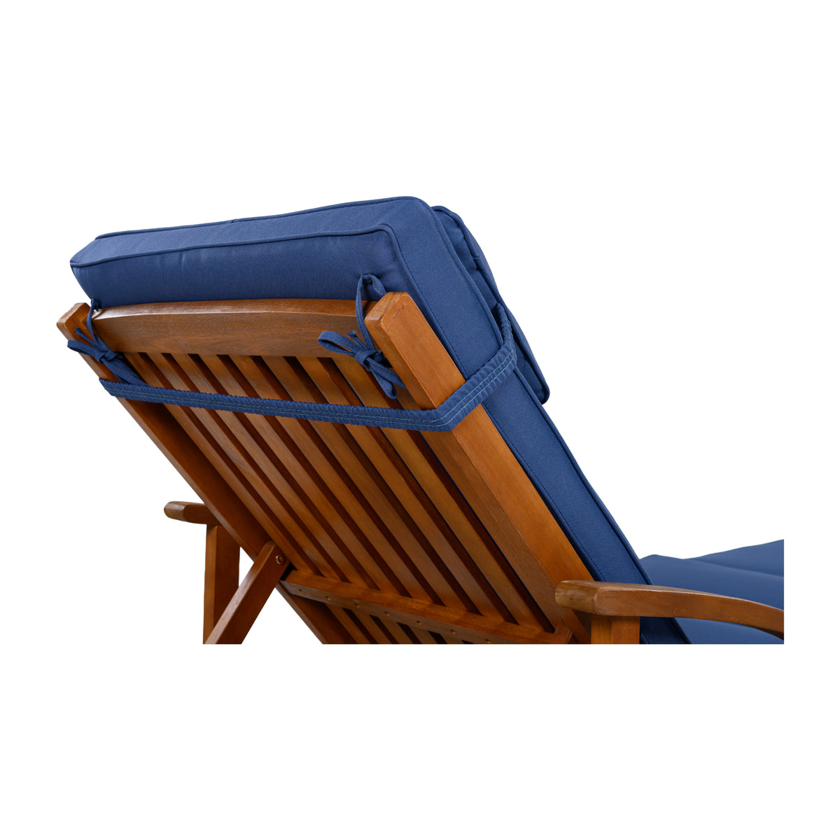 variant-group:rf-n711p415859c|Roomfitters Modern Resort Navy Blue Acacia Wood Outdoor Chaise Lounge Chair, Poolside Recliner, Retractable Tray