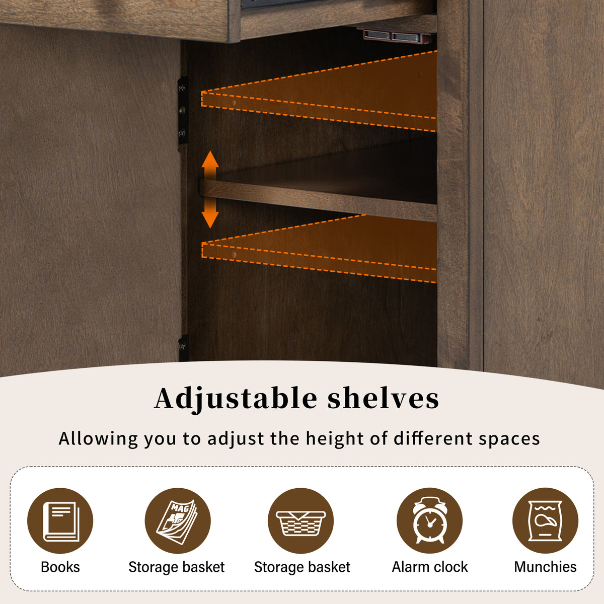 variant-group:rf-n724p353565p|Roomfitters Classic Charging End Table with USB Ports and Storage Drawer, Antique Espresso