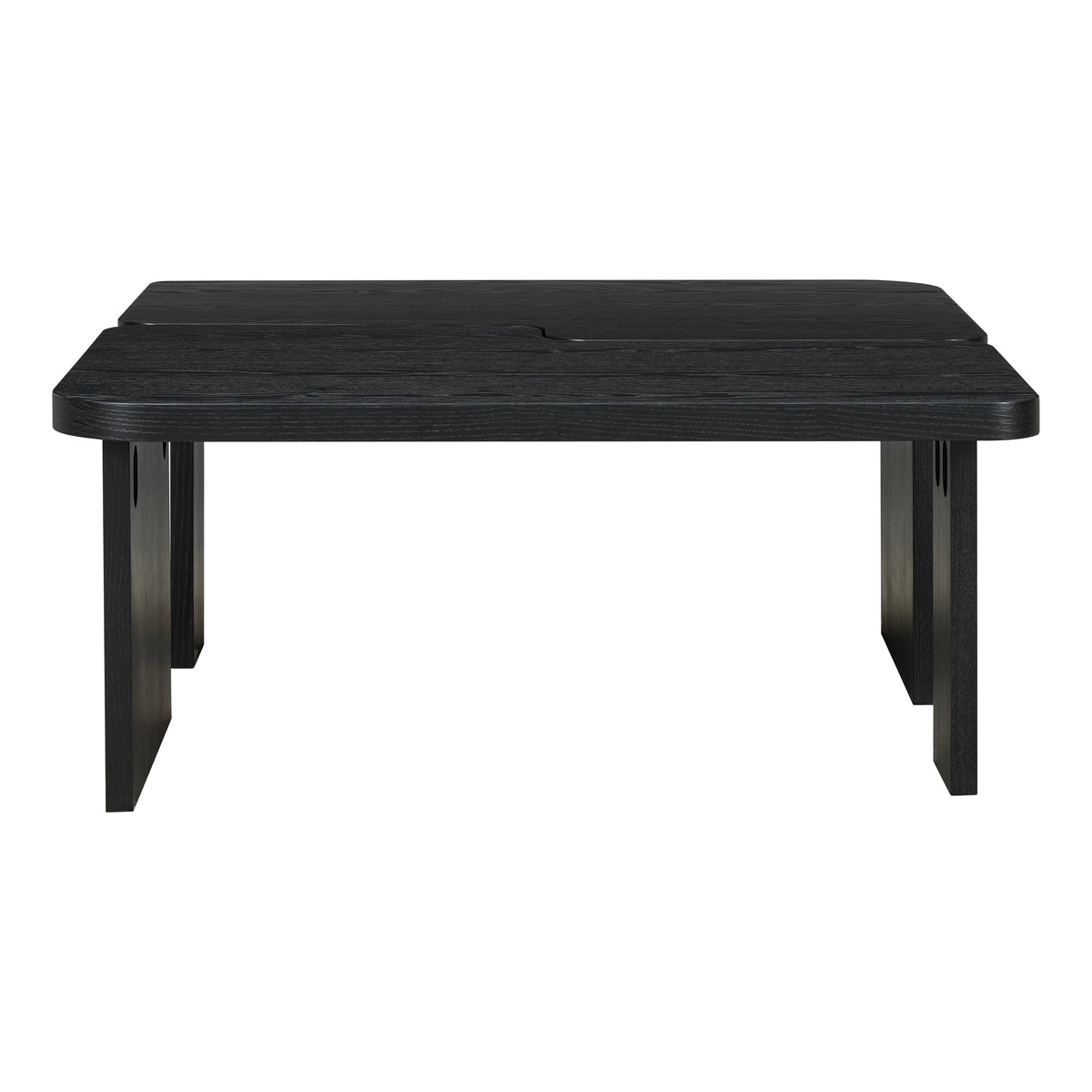 variant-group:rf-n724p232174b|Roomfitters Minimalist Coffee Table Set, Rectangular Center Table with Two-Tone Design, Black