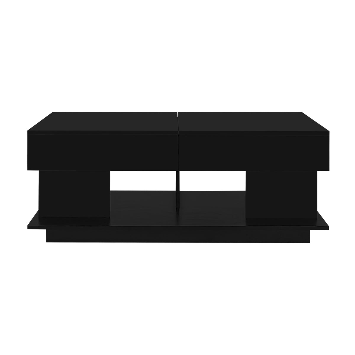 variant-group:rf-n724p290061b|Roomfitters Extendable Coffee Table with Hidden Storage and Compartments, Adjustable Multifunctional Center Table, Black