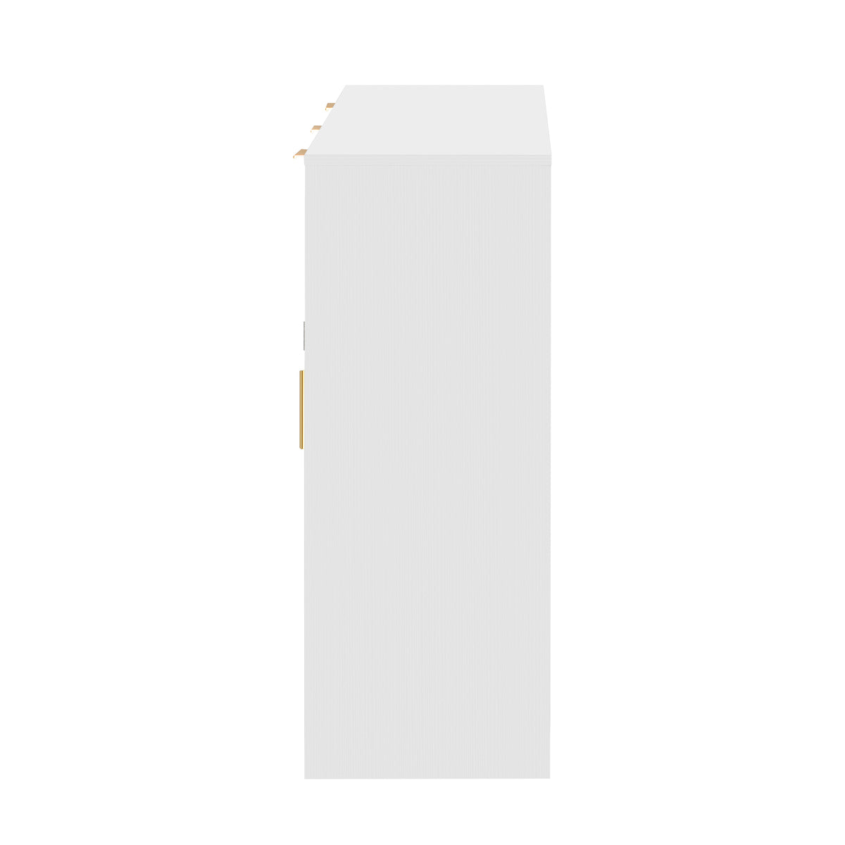 variant-group:rf-n711p345213k|Roomfitters 59.1" Farmhouse Sideboard Buffet Cabinet with 3 Drawers and 4 Doors, Kitchen Storage with Open Shelf, White