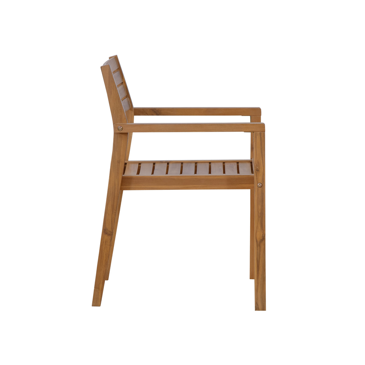 variant-group:rf-n711wy000475aao|Roomfitters 5-Piece Outdoor Dining Set for 4, 47.2-Inch Round Acacia Wood Table, Natural Brown Slatted Patio Group