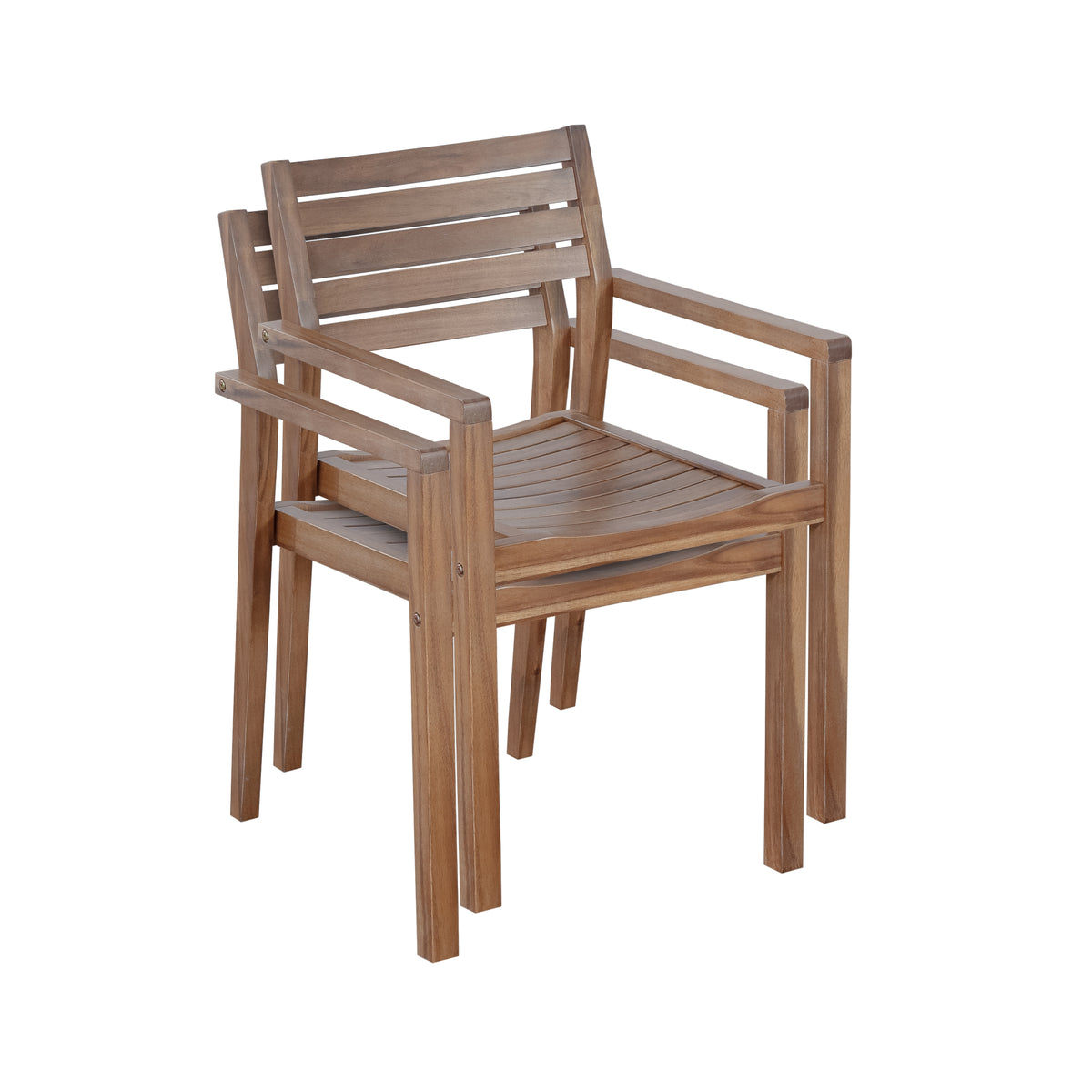 variant-group:rf-n711wy000477aad|Roomfitters Farmhouse 5-Piece Outdoor Dining Set for 4, 59-Inch Rectangular Table, Umbrella Hole, Light Grey Acacia