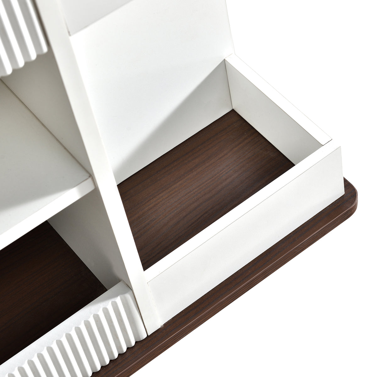 variant-group:rf-n724p292505k|Roomfitters Adjustable Sofa Side Table with Lift-Top, Rotating Surface and Storage on Wheels for Small Spaces, Brown