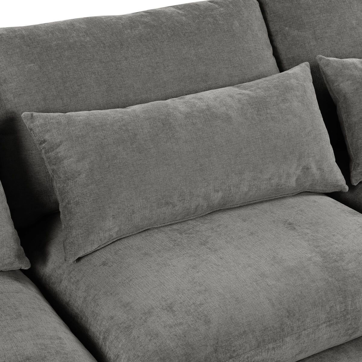 Roomfitters U-Shaped Modular Corner Sofa with Two Ottomans, Freely Transformable for Living Rooms, Studies, Home Theaters, Gray Roomfitters