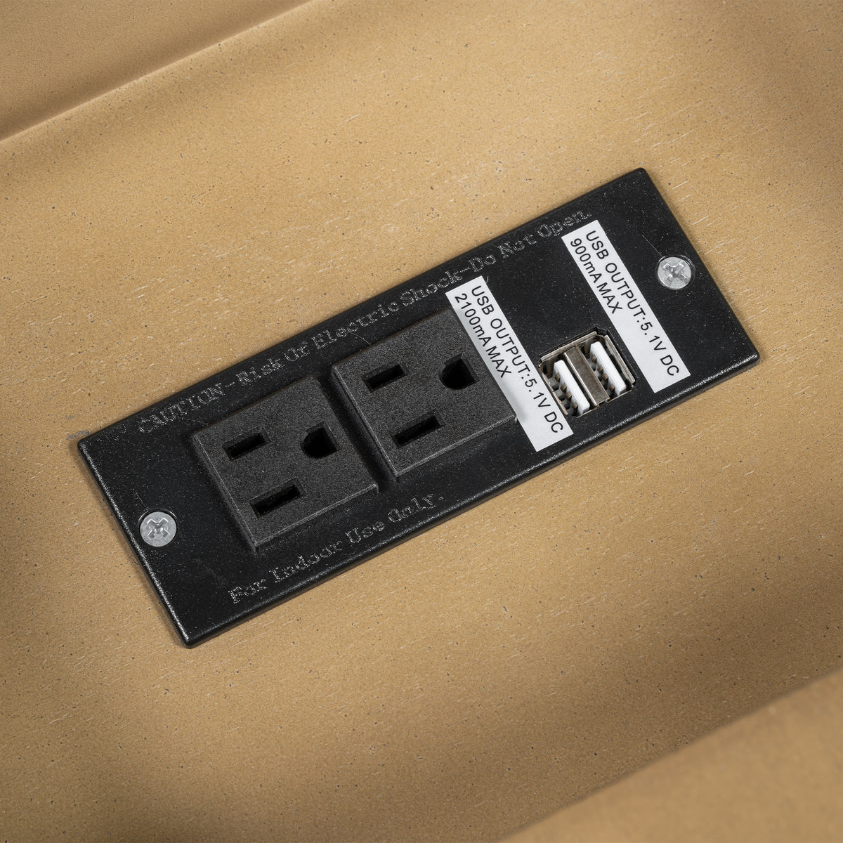 variant-group:rf-n724p293133d|Roomfitters Vintage Sofa Side Table with USB Ports, Flip Top, Cup Holders and Bookshelf Storage for Small Spaces, Brown