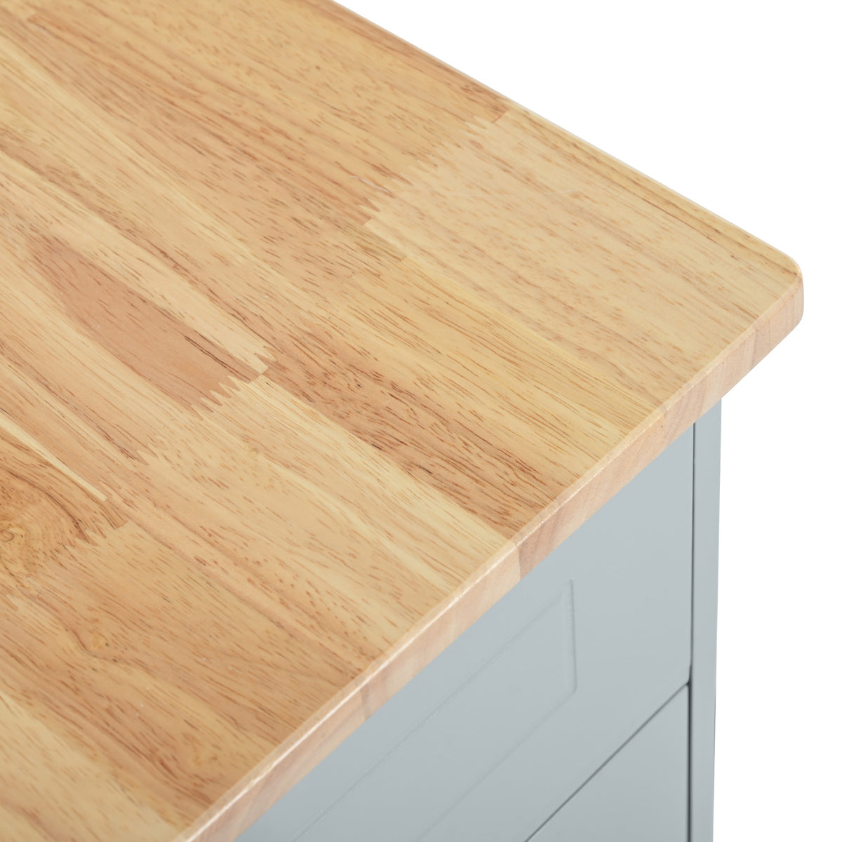 variant-group:rf-n707p221571g|Roomfitters Fluted Kitchen Island with Trash Can Cabinet, Power Outlet, Storage Rack, Rolling Cart with Open Side Racks, Grey Blue