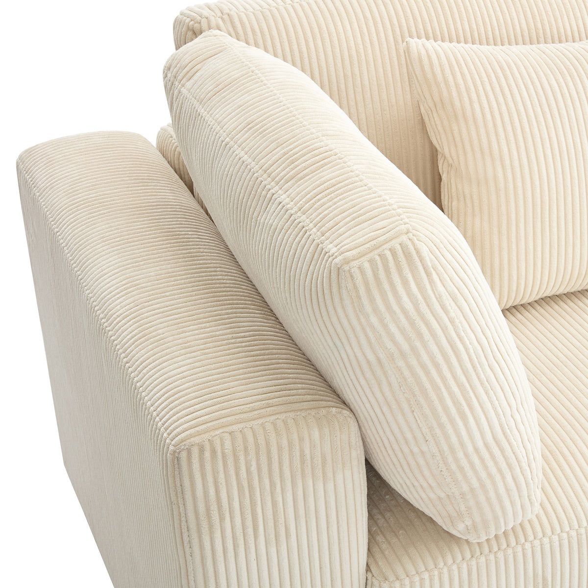 variant-group:rf-n711wy000403aaa|Roomfitters 105'' 3-Seater Sofa with Removable Back Cushions and 5 Pillows for Living Room, Apartment, Spacious Space, Beige