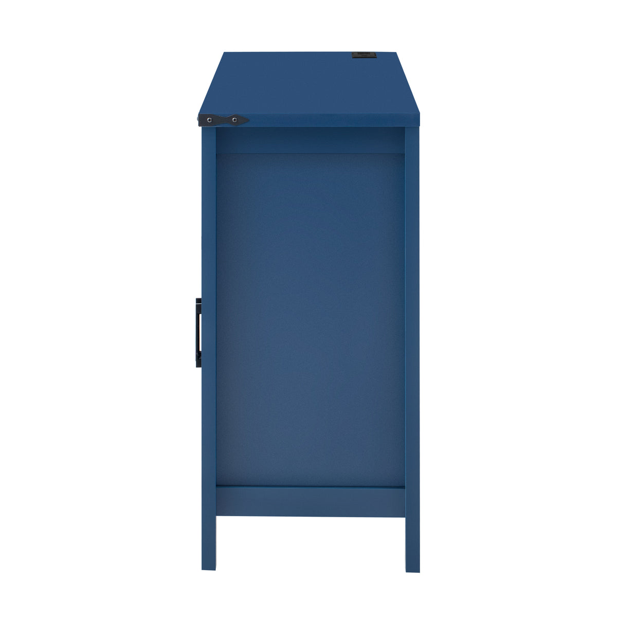 variant-group:rf-n711p347407v|Roomfitters 59" Sideboard Buffet Cabinet with 4 Door & Open Storage, Modern Farmhouse Industrial Coffee Bar Station, Navy Blue