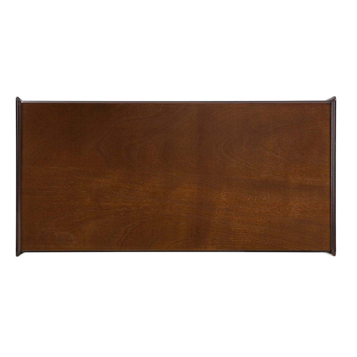 variant-group:rf-n724p286421d|Roomfitters Rectangle Coffee Table with Fluted Style, 4 Storage Compartments and Glass Display Shelves, Brown