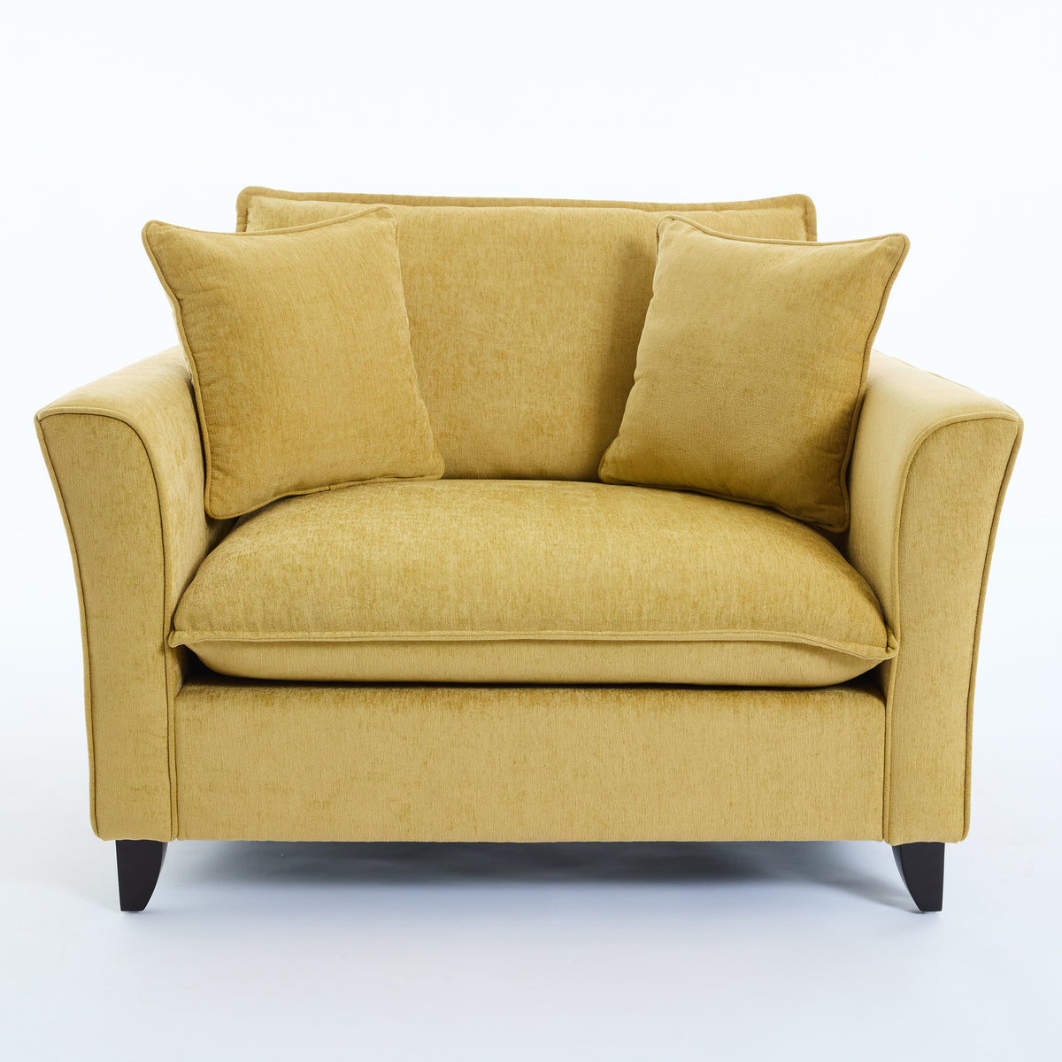 variant-group:rf-n701p379404y|Roomfitters 46.3 Inch Oversized Armchair, Chenille Comfy Accent Chair and a Half Sofa, Rubberwood Legs Pillow, Yellow