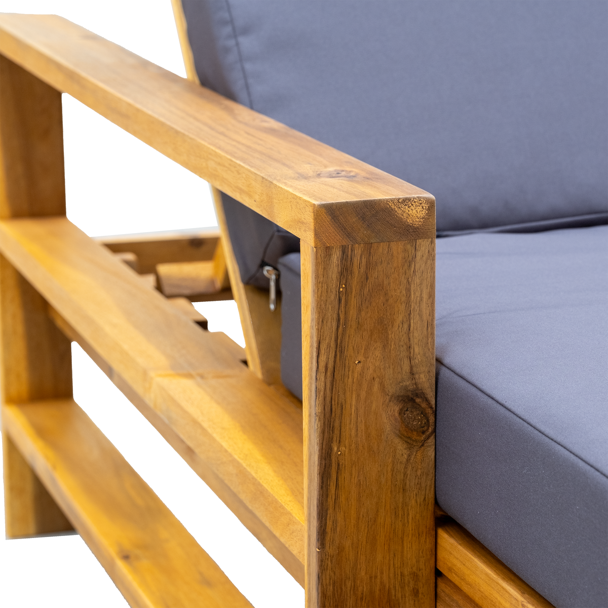 variant-group:rf-n711wy000433aae|Roomfitters Acacia Wood Adjustable Backrest Outdoor Lounge Chair for Gardens, Terraces, Poolside Areas, Natural+Gray