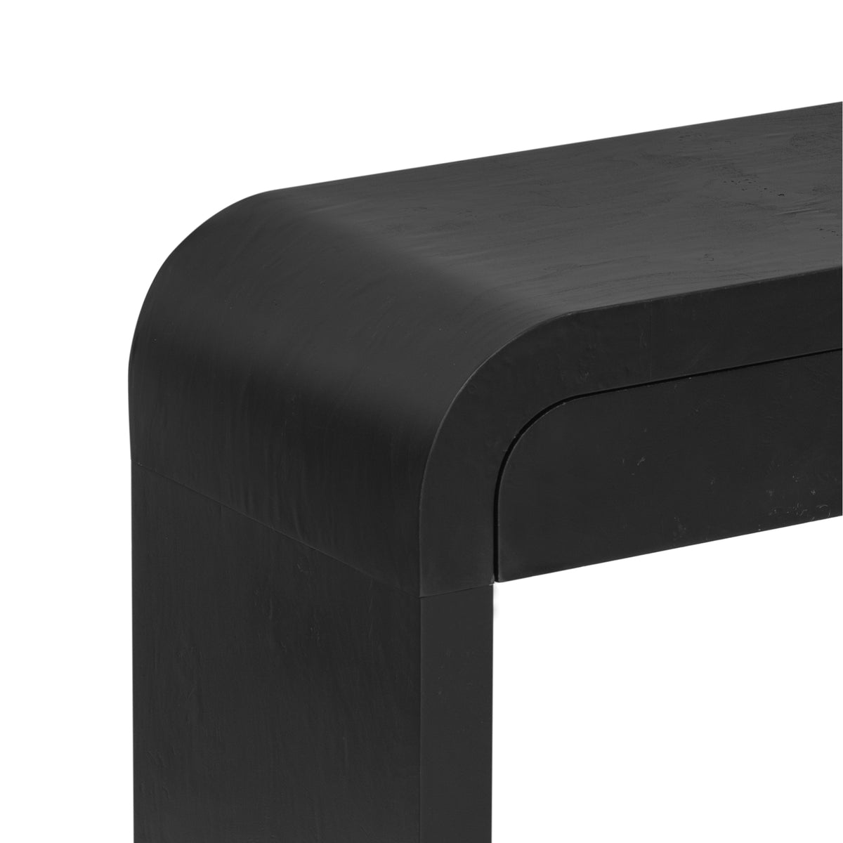 variant-group:rf-n711p216235b|Roomfitters 60'' Modern Wooden Console Table with 2 Storage Drawers, Burl Veneer Entryway Table with Metal Handles for Living Room, Hallway or Office, Black