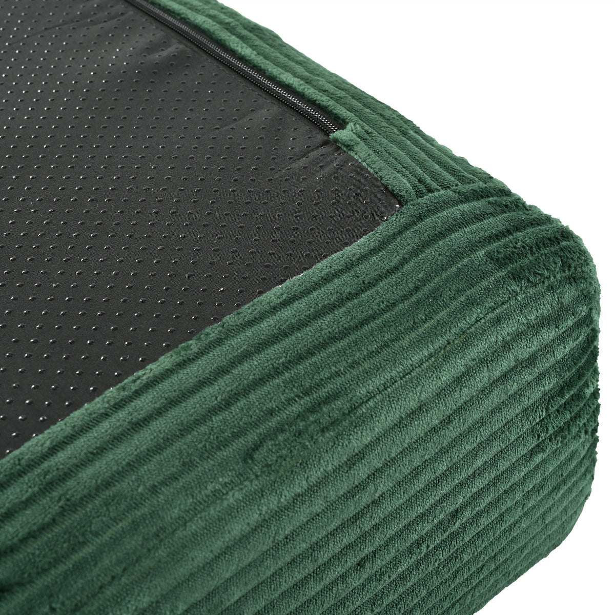 variant-group:rf-n711wy000463aac|Roomfitters Modern L-Shaped Modular Sofa Bed, Corduroy Convertible Sleeper Sectional Couch with Industrial Metal Frame, Green