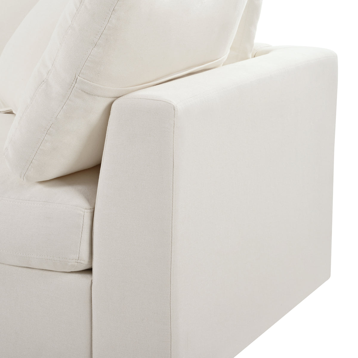 variant-group:rf-n711wy000474aaa|Roomfitters 128.2-Inch Customizable U-Shaped Sectional Sofa, 6-Seater Chenille Couch, 2 Movable Ottomans, Pit Lounge, Beige