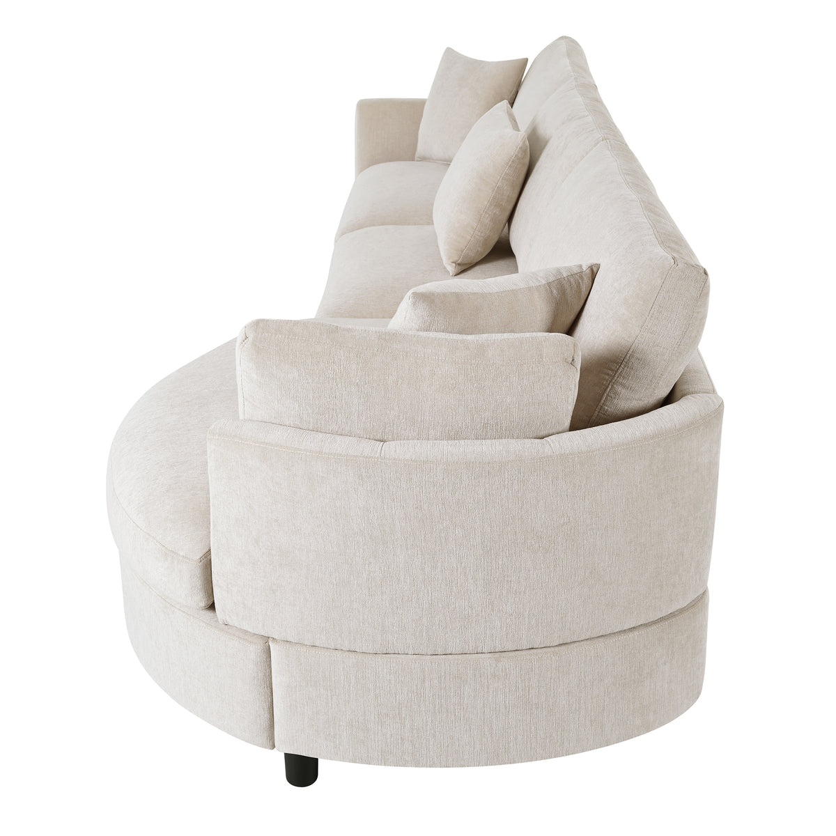variant-group:rf-n711wy000461aaa|Roomfitters 107" Chenille Fabric 3-Piece Sectional Sofa, Modern Large L-Shaped Couch with Rounded Curved Chaise, Beige