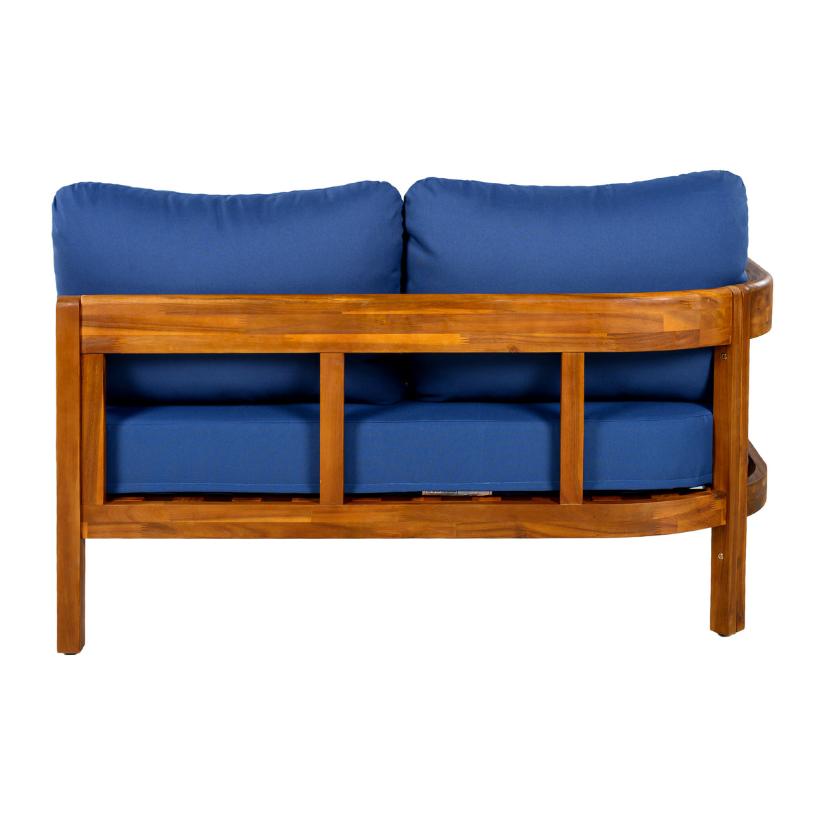 variant-group:rf-n711wy000481aac|Roomfitters Modern Coastal Blue Solid Acacia Wood L-Shaped Outdoor Patio Sectional Sofa Conversation Seating Set