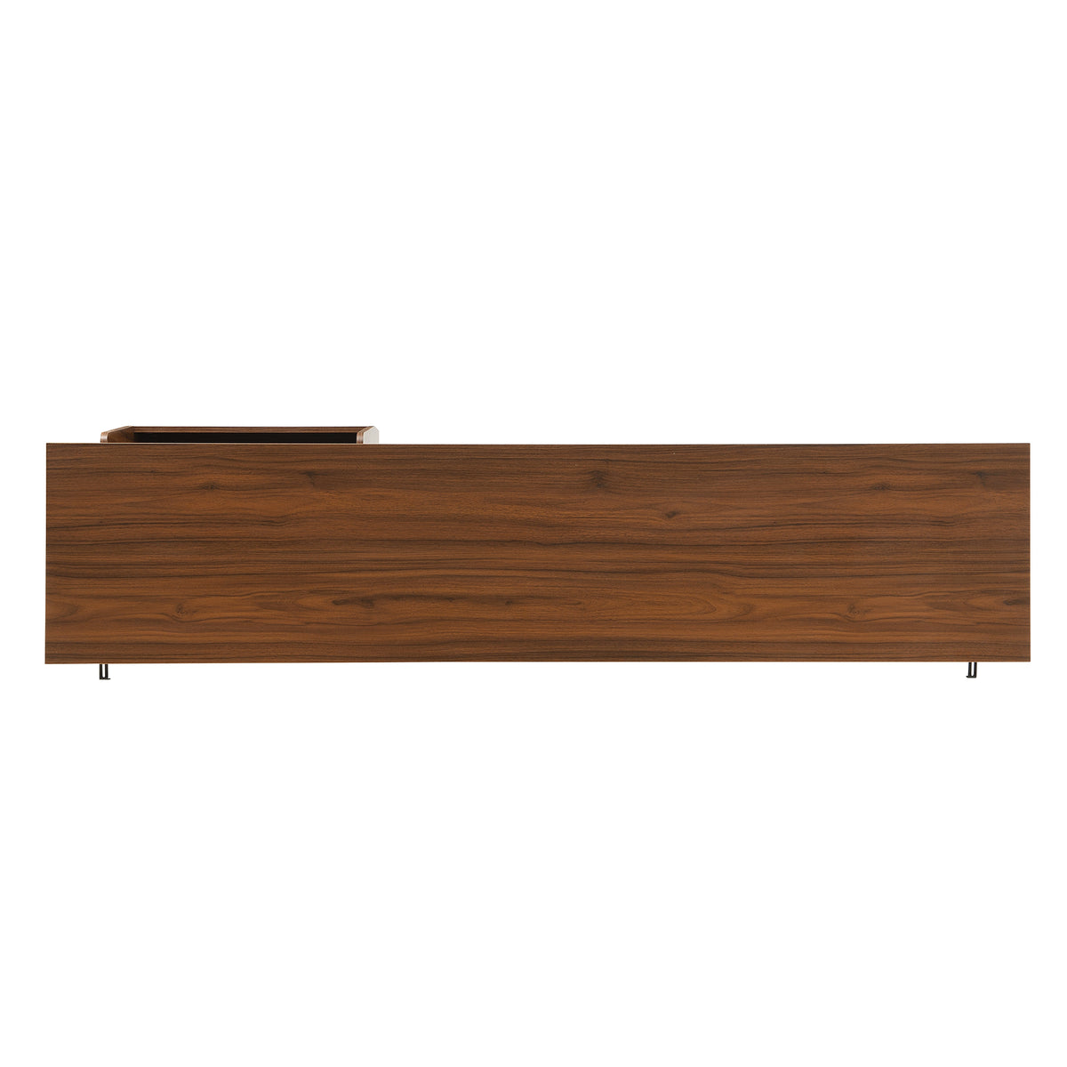 variant-group:rf-n724p360370d|Roomfitters Mid-Century Modern 70" TV Stand Console with Sliding Doors, Brown