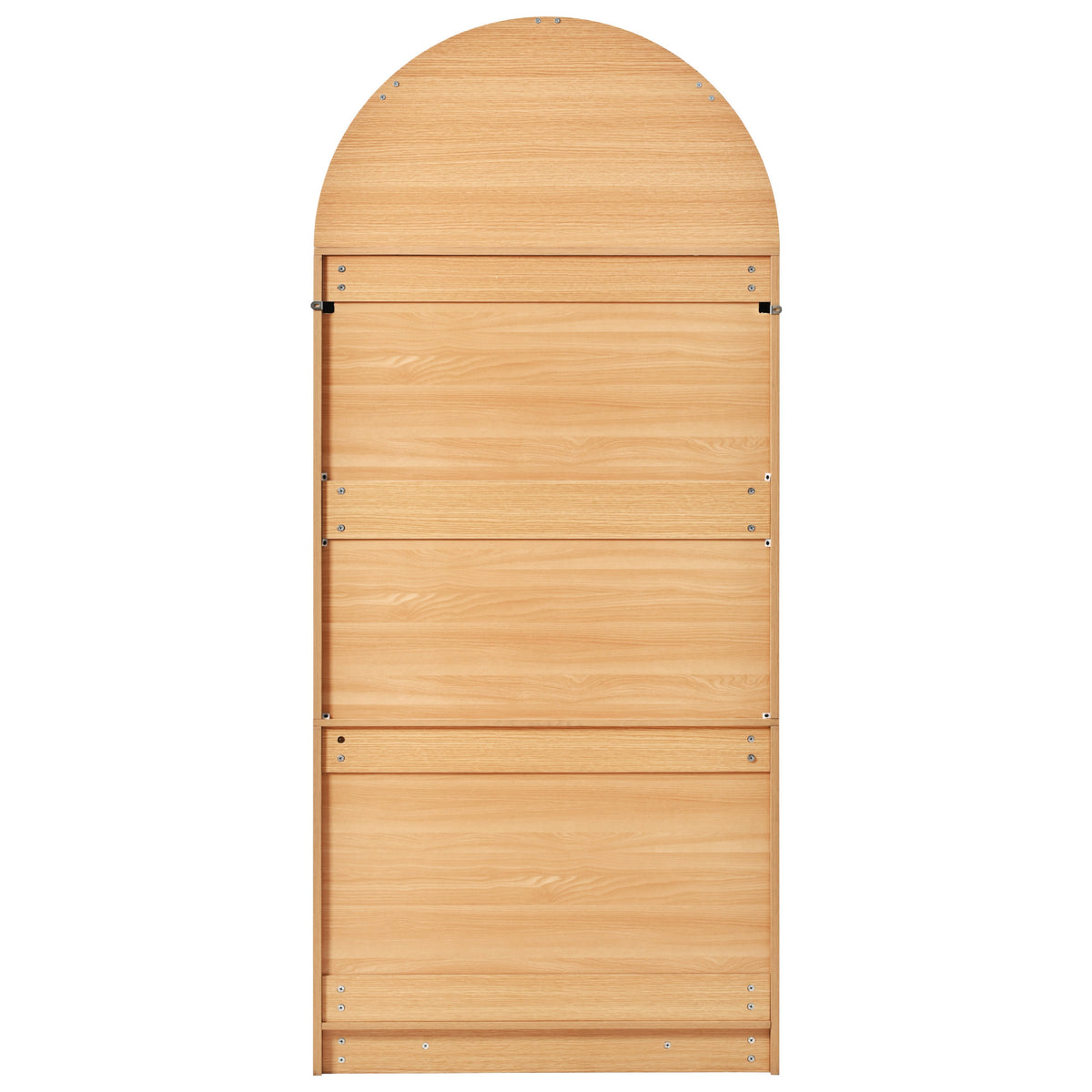 variant-group:rf-n707s000020y|Roomfitters 72" Tall Arched Kitchen Pantry Cabinet with Fluted Doors & Hidden Drawer, Natural
