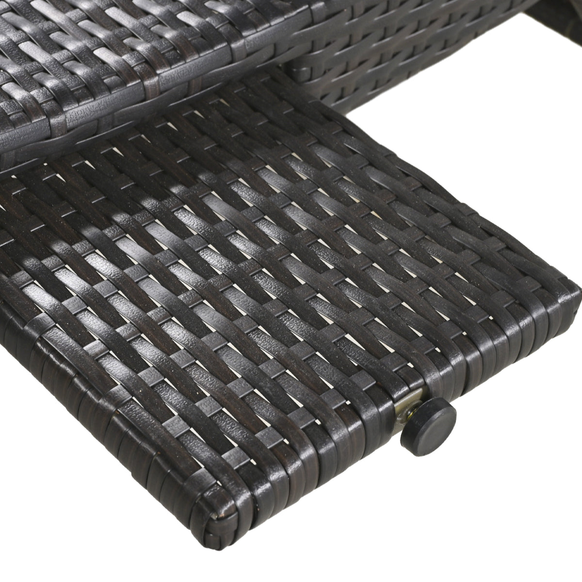 variant-group:rf-n707wf321204aad|Roomfitters 80" Outdoor Wicker Chaise Lounge Chairs, Set of 2, Reclining Patio Chairs with Pull-Out Table, Dark Brown