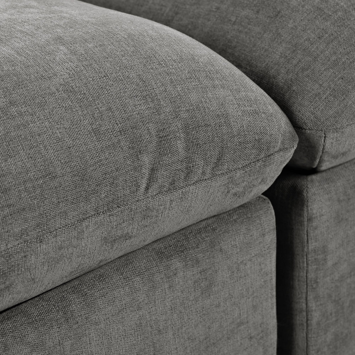 Roomfitters U-Shaped Modular Corner Sofa with Two Ottomans, Freely Transformable for Living Rooms, Studies, Home Theaters, Gray Roomfitters