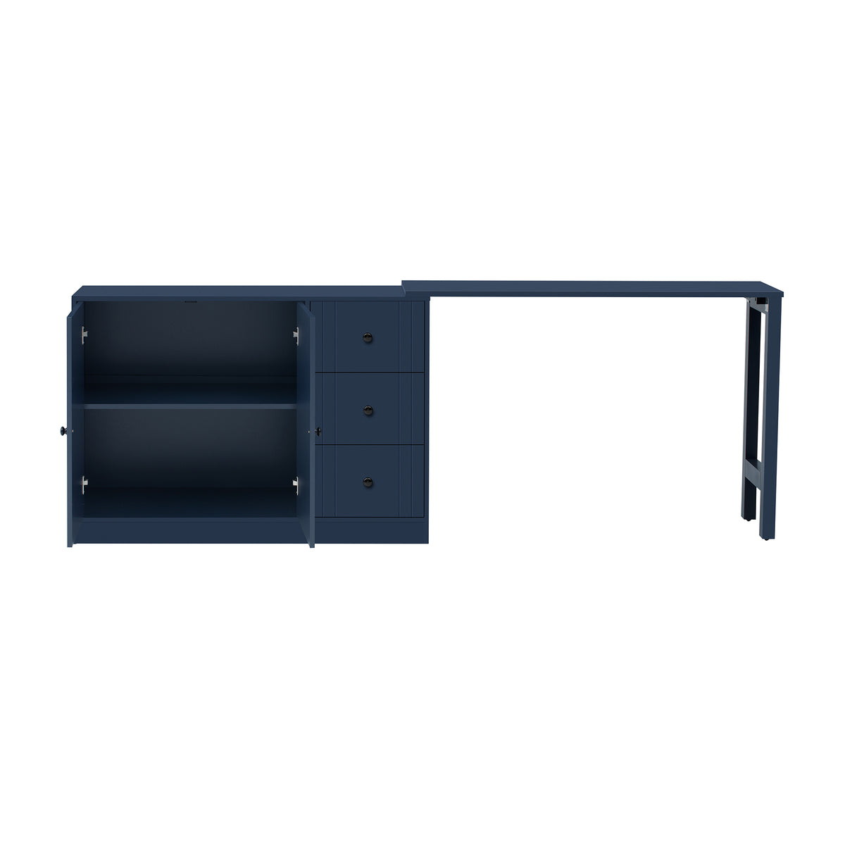 variant-group:rf-n711p334768v|Roomfitters Extendable Sideboard Buffet Cabinet with Storage, Multifunctional Console Table for Dining Room, Navy Blue