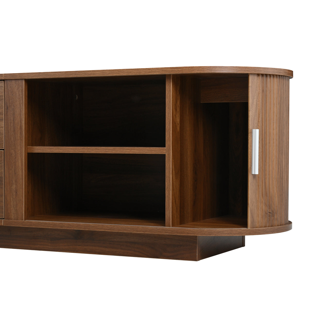variant-group:rf-n724p420639d|Roomfitters Modern Entertainment Center Console Table with 2 Central Drawers, Antique Brown