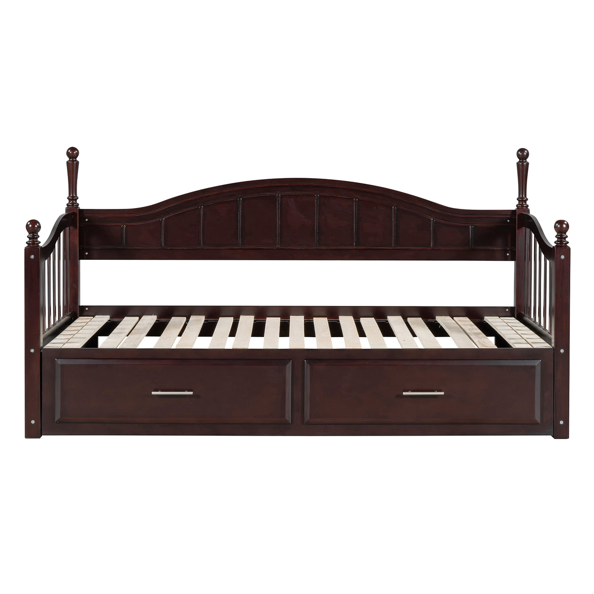 variant-group:rf-n733s173459p|Roomfitters Wooden Twin Size Daybed with Expandable Design, Twin Trundle and Two Practical Storage Drawers, Espresso