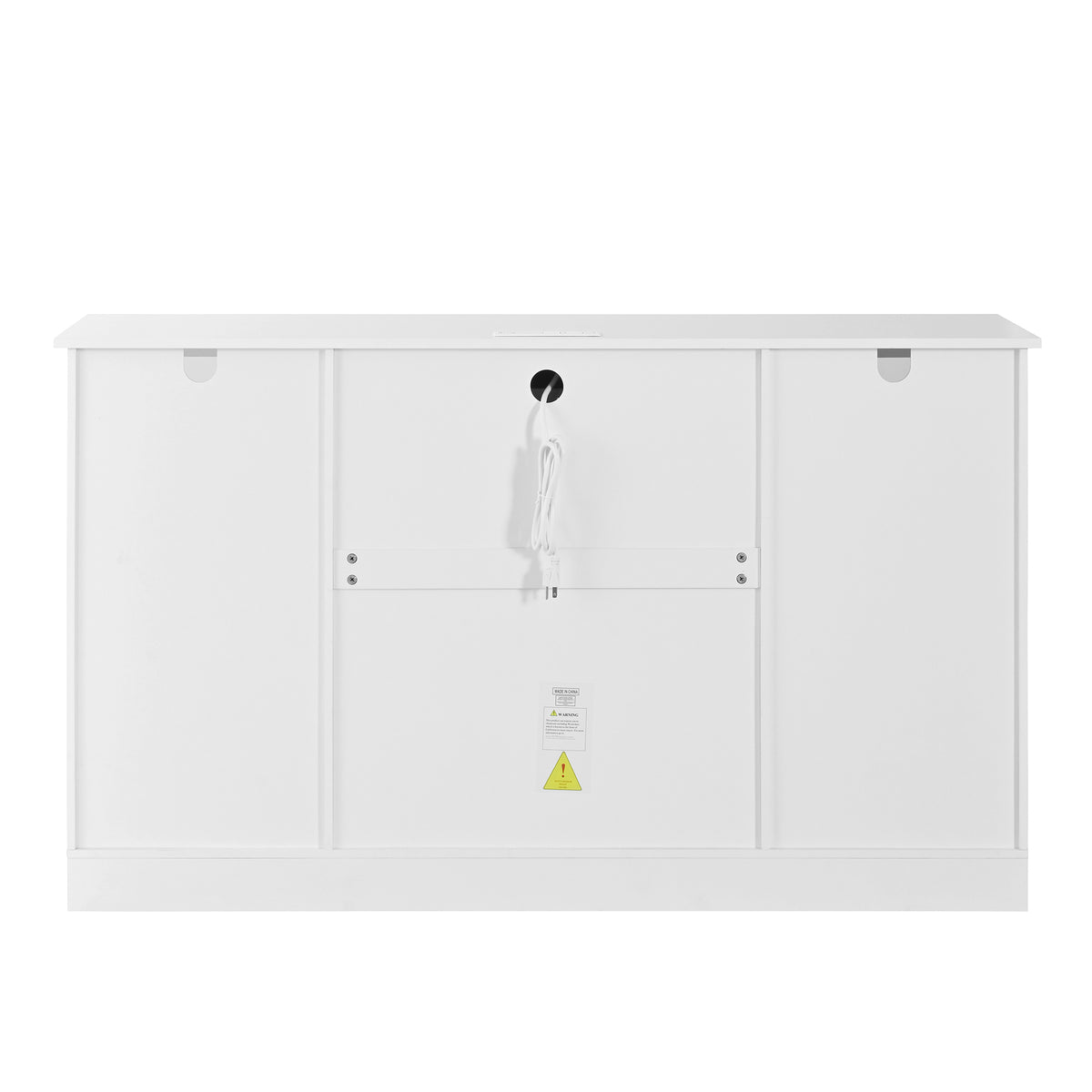 variant-group:rf-n711p437648k|Roomfitters Contemporary White Melamine MDF Buffet Sideboard Storage Cabinet Acrylic Doors Dining Room Kitchen Console