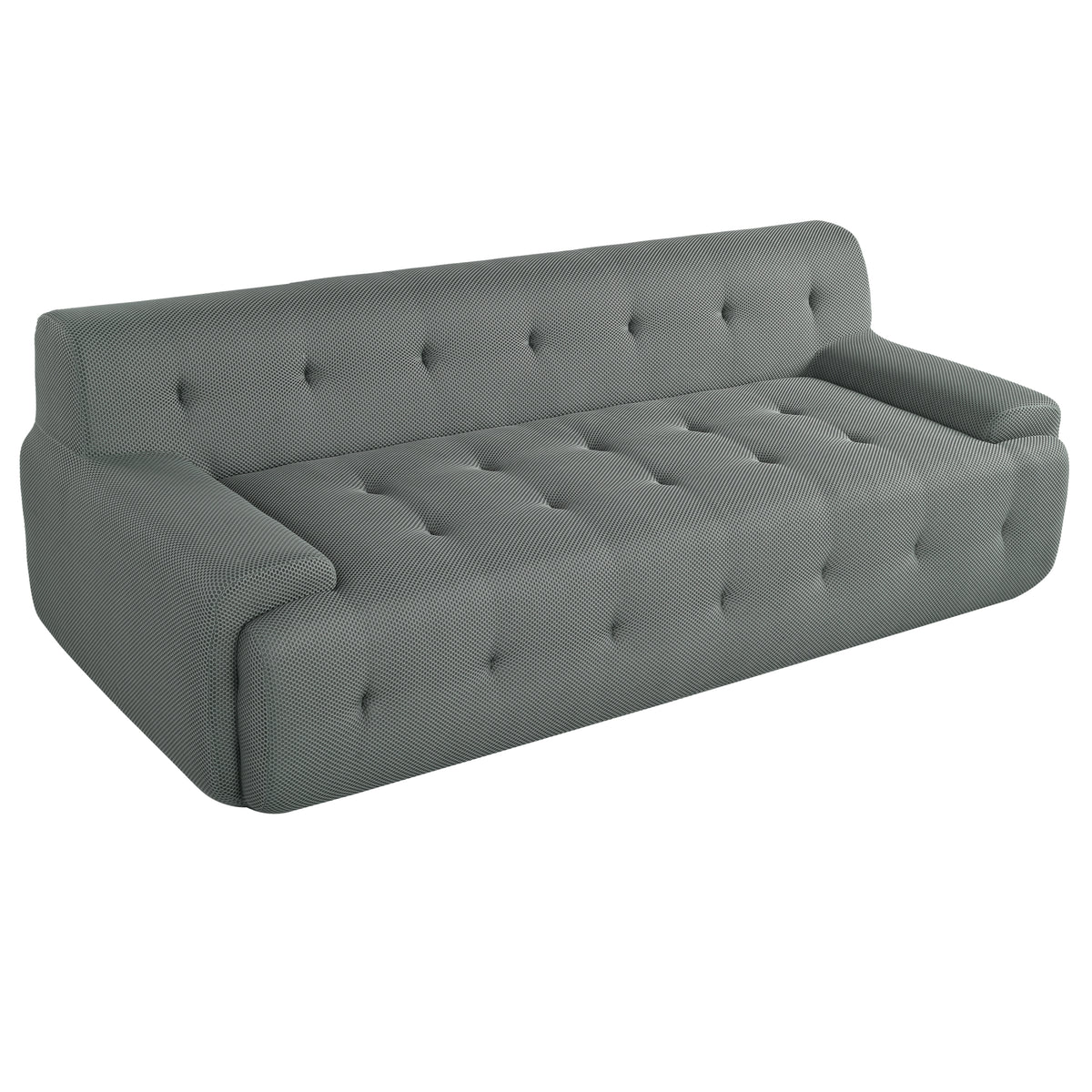 variant-group:rf-n711p206619e|Roomfitters 86.2" Modern Tufted Upholstered Sofa, 3-Seater Modular Lounge Couch for Living Room, Gray