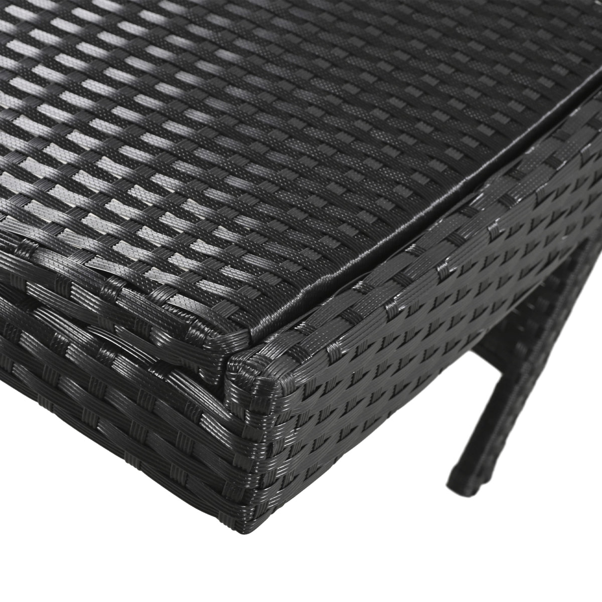 variant-group:rf-n707wf321204aab|Roomfitters 80" Outdoor Wicker Chaise Lounge Chairs, Set of 2, Reclining Patio Chairs with Pull-Out Table, Black