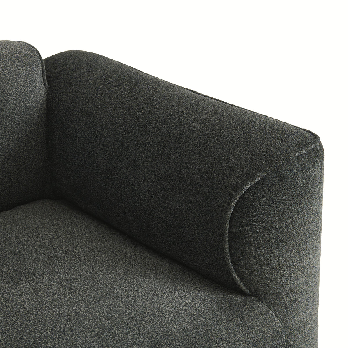 variant-group:rf-n711wy000450aac|Roomfitters Modern Velvet Sectional Sofa with Detachable Ottoman, 4-Seater Couch with Pillows for Living Room, Grayish Green