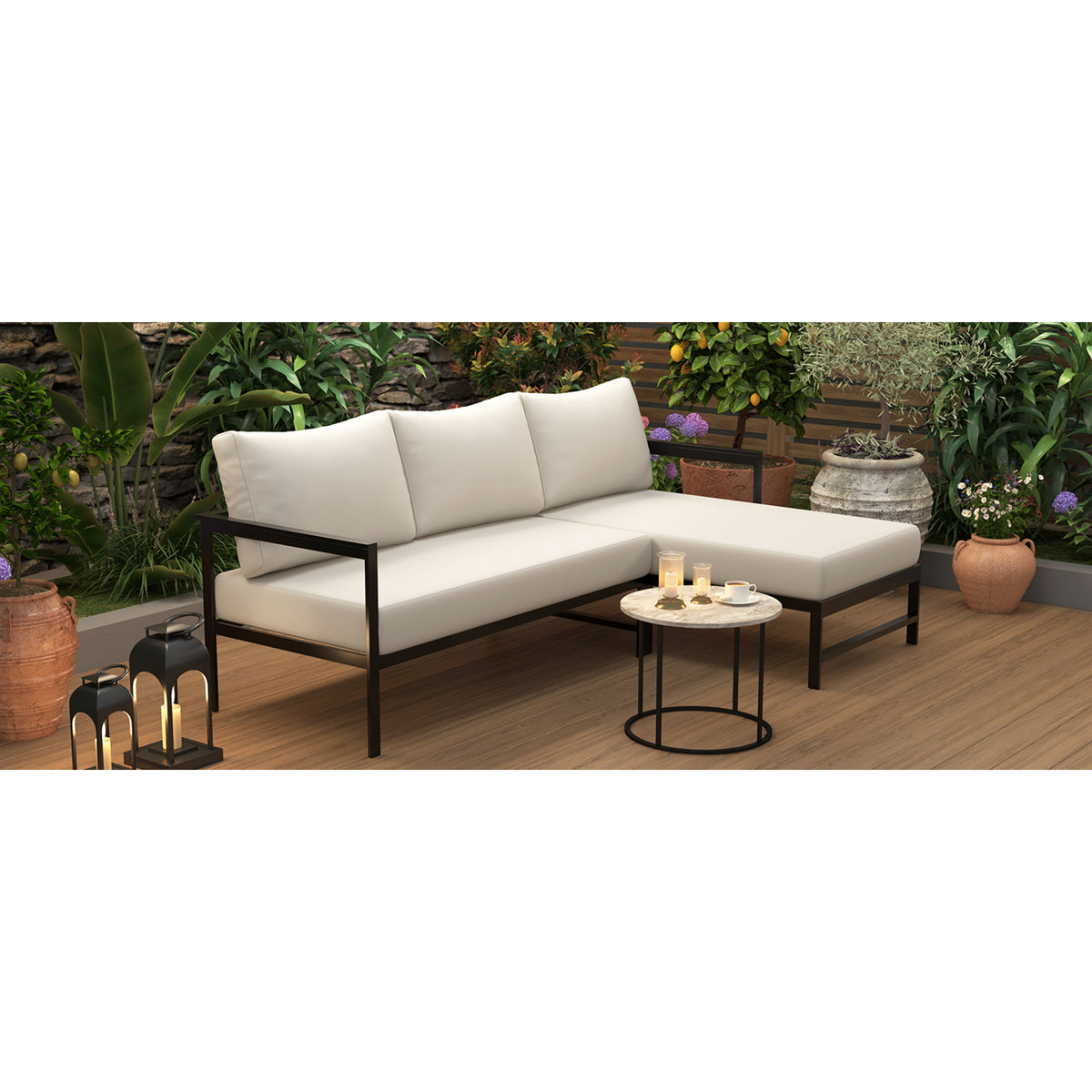 variant-group:rf-n711wy000480aaa|Roomfitters Modern L-Shaped Outdoor Sectional Sofa, 3-Seater Patio Conversation Couch, Beige Cushions, Iron Frame