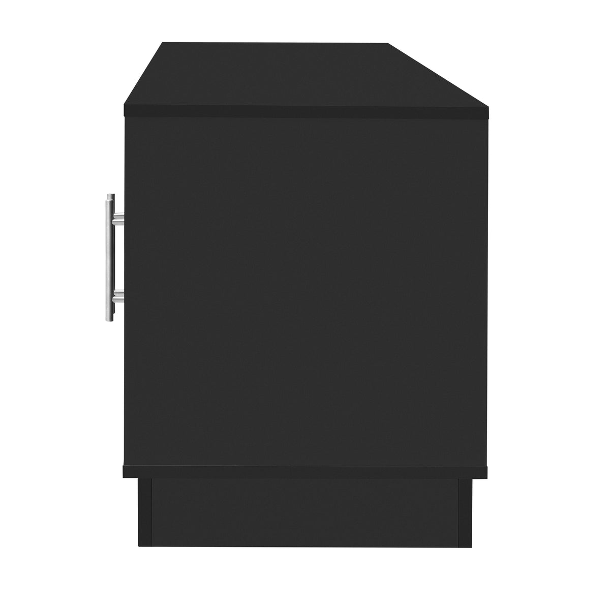 variant-group:rf-n724p284467b|Roomfitters Modern Minimalist TV Stand for up to 75 Inch TV, Entertainment Console Cabinet with Adjustable Shelves, Black